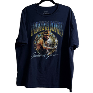 Indiana Jones Navy Blue Graphic T-Shirt
